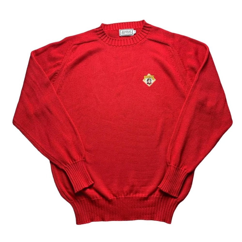 Vintage 80s Pittsburgh Pirates Knit Sweater Medium